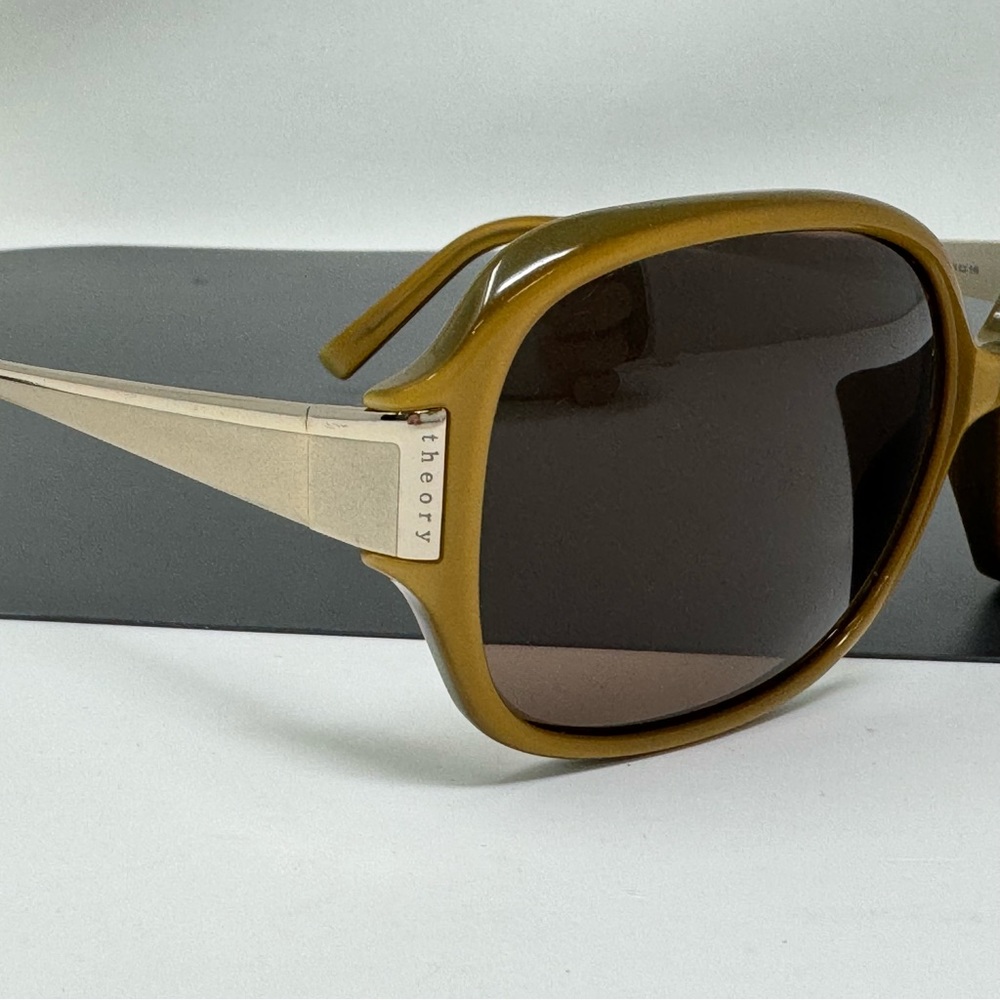 Theory TH2128 Brown Oval Sunglasses Frames Only